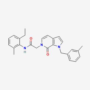N-(2-ethyl-6-methylphenyl)-2-[1-(3-methylbenzyl)-7-oxo-1,7-dihydro-6H-pyrrolo[2,3-c]pyridin-6-yl]acetamide