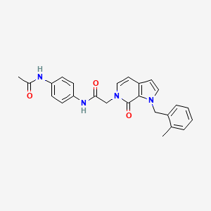 N-[4-(acetylamino)phenyl]-2-[1-(2-methylbenzyl)-7-oxo-1,7-dihydro-6H-pyrrolo[2,3-c]pyridin-6-yl]acetamide