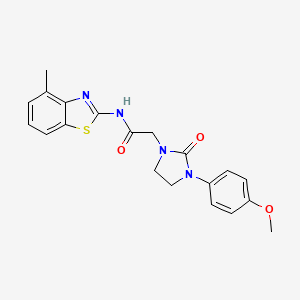 2-(3-(4-methoxyphenyl)-2-oxoimidazolidin-1-yl)-N-(4-methylbenzo[d]thiazol-2-yl)acetamide