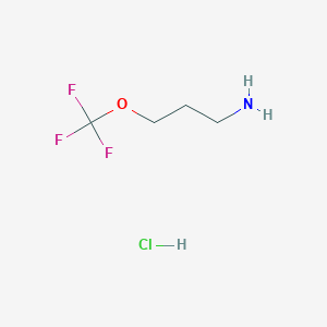 molecular formula C4H9ClF3NO B3229435 3-(Trifluoromethoxy)propylamine hydrochloride CAS No. 1286744-11-3