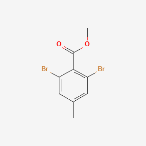 molecular formula C9H8Br2O2 B3229460 Methyl 2,6-dibromo-4-methylbenzoate CAS No. 128733-75-5