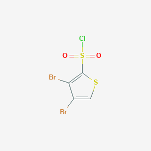 molecular formula C4HBr2ClO2S2 B3229481 3,4-dibromothiophene-2-sulfonyl Chloride CAS No. 128852-15-3