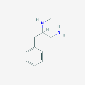 molecular formula C10H16N2 B3229489 (1-Amino-3-phenylpropan-2-yl)(methyl)amine CAS No. 128899-93-4