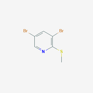 3,5-Dibromo-2-(methylthio)pyridine