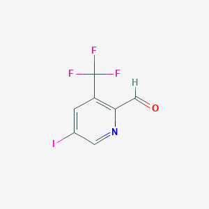 2-Pyridinecarboxaldehyde, 5-iodo-3-(trifluoromethyl)-