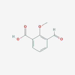 molecular formula C9H8O4 B3229573 3-Formyl-2-methoxybenzoic acid CAS No. 1289170-62-2