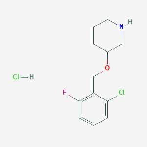 B3229717 3-(2-Chloro-6-fluoro-benzyloxy)-piperidine hydrochloride CAS No. 1289386-44-2