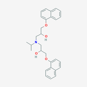 molecular formula C29H33NO4 B032298 3,3'-(Isopropylazanediyl)bis(1-(naphthalen-1-yloxy)propan-2-ol) CAS No. 83314-78-7