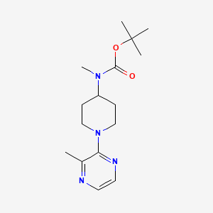 molecular formula C16H26N4O2 B3229815 Methyl-[1-(3-methyl-pyrazin-2-yl)-piperidin-4-yl]-carbamic acid tert-butyl ester CAS No. 1289387-74-1