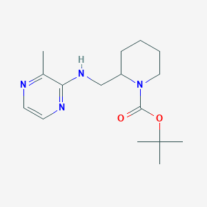 molecular formula C16H26N4O2 B3229833 tert-Butyl 2-(((3-methylpyrazin-2-yl)amino)methyl)piperidine-1-carboxylate CAS No. 1289387-89-8