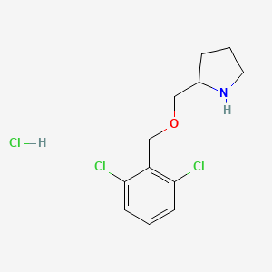 B3229907 2-(2,6-Dichloro-benzyloxymethyl)-pyrrolidine hydrochloride CAS No. 1289388-68-6