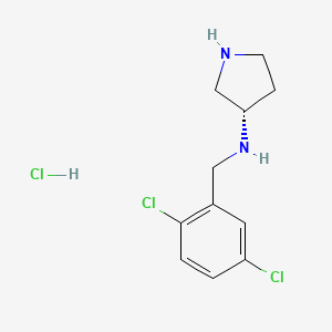 B3229997 (2,5-Dichloro-benzyl)-(S)-pyrrolidin-3-yl-amine hydrochloride CAS No. 1289585-29-0
