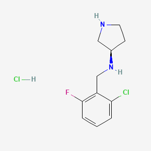 B3230029 (2-Chloro-6-fluoro-benzyl)-(R)-pyrrolidin-3-yl-amine hydrochloride CAS No. 1289585-42-7