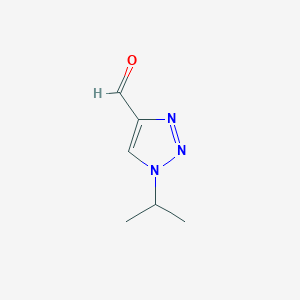 molecular formula C6H9N3O B3230077 1-(propan-2-yl)-1H-1,2,3-triazole-4-carbaldehyde CAS No. 129027-64-1