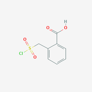 molecular formula C8H7ClO4S B3230141 2-((Chlorosulfonyl)methyl)benzoic acid CAS No. 1292209-81-4