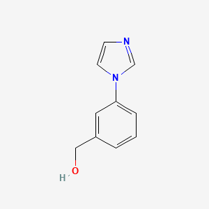 molecular formula C10H10N2O B3230256 (3-(1H-Imidazol-1-yl)phenyl)methanol CAS No. 129746-41-4