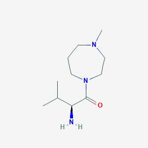 B3230577 (S)-2-Amino-3-methyl-1-(4-methyl-[1,4]diazepan-1-yl)-butan-1-one CAS No. 1307585-40-5