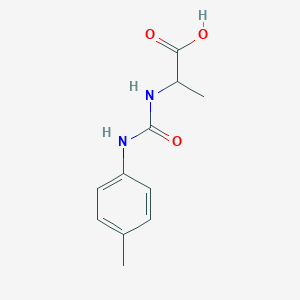 molecular formula C11H14N2O3 B3230646 2-{[(4-methylphenyl)carbamoyl]amino}propanoic acid CAS No. 1308987-90-7