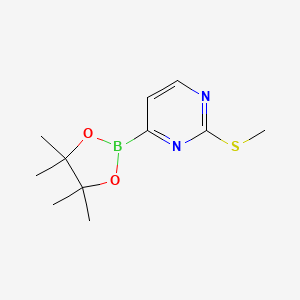 B3230713 2-(Methylthio)-4-(4,4,5,5-tetramethyl-1,3,2-dioxaborolan-2-YL)pyrimidine CAS No. 1310383-19-7