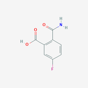 B3230751 2-Carbamoyl-5-fluorobenzoic acid CAS No. 1310532-40-1