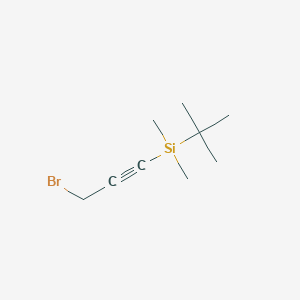 molecular formula C9H17BrSi B3231011 (3-Bromoprop-1-yn-1-yl)(tert-butyl)dimethylsilane CAS No. 131365-11-2