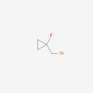 molecular formula C4H6BrF B3231094 1-(Bromomethyl)-1-fluorocyclopropane CAS No. 1314394-62-1