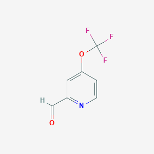 molecular formula C7H4F3NO2 B3231241 2-Pyridinecarboxaldehyde, 4-(trifluoromethoxy)- CAS No. 1315362-91-4