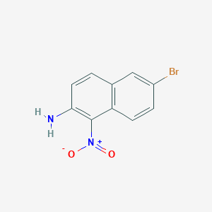 molecular formula C10H7BrN2O2 B3231299 6-Bromo-1-nitronaphthalen-2-amine CAS No. 131707-40-9