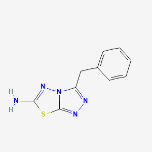 B3231355 1,2,4-Triazolo[3,4-b][1,3,4]thiadiazol-6-amine, 3-(phenylmethyl)- CAS No. 13182-75-7