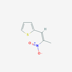 molecular formula C7H7NO2S B3231376 2-(2-Nitro-1-propenyl)thiophene CAS No. 131981-74-3