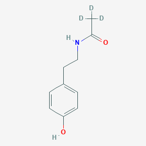 molecular formula C10H13NO2 B032314 N-[2-(4-羟基苯基)乙基]乙酰胺-d3 CAS No. 131815-58-2