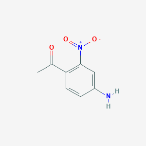 molecular formula C8H8N2O3 B3231402 1-(4-Amino-2-nitrophenyl)ethanone CAS No. 13210-32-7