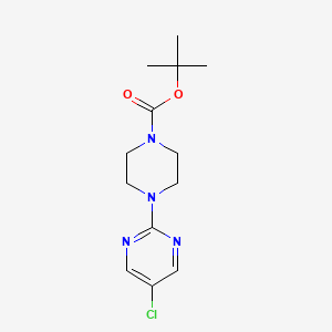 molecular formula C13H19ClN4O2 B3231515 tert-Butyl 4-(5-chloropyrimidin-2-yl)piperazine-1-carboxylate CAS No. 1323952-12-0