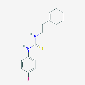 molecular formula C15H19FN2S B323177 N-(2-cyclohex-1-en-1-ylethyl)-N'-(4-fluorophenyl)thiourea 