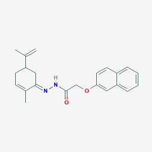 molecular formula C22H24N2O2 B323202 N'-(5-isopropenyl-2-methylcyclohex-2-en-1-ylidene)-2-(2-naphthyloxy)acetohydrazide 
