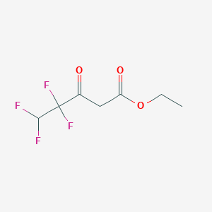 molecular formula C7H8F4O3 B3232024 ethyl4,4,5,5-tetrafluoro-3-oxo-pentanoate CAS No. 133291-73-3