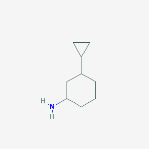 molecular formula C9H17N B3232097 3-Cyclopropylcyclohexan-1-amine CAS No. 1334146-49-4