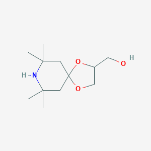 molecular formula C12H23NO3 B032321 7,7,9,9-Tetramethyl-1,4-dioxa-8-azaspiro[4.5]decane-2-methanol CAS No. 53825-32-4