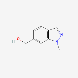 molecular formula C10H12N2O B3232147 1-(1-Methyl-1H-indazol-6-yl)ethanol CAS No. 1334405-62-7
