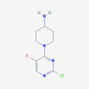 1-(2-Chloro-5-fluoropyrimidin-4-yl)piperidin-4-amine