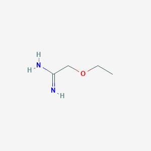 molecular formula C4H10N2O B3232342 2-Ethoxyethanimidamide CAS No. 133915-12-5