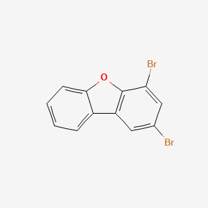 molecular formula C12H6Br2O B3232362 2,4-Dibromo-dibenzofuran CAS No. 133953-36-3