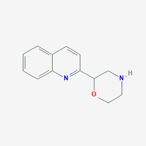 molecular formula C13H14N2O B3232437 2-(Quinolin-2-yl)morpholine CAS No. 1341035-86-6