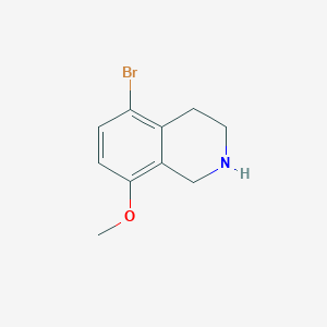 molecular formula C10H12BrNO B3232503 5-Bromo-8-methoxy-1,2,3,4-tetrahydroisoquinoline CAS No. 1341779-07-4