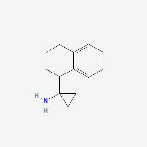 molecular formula C13H17N B3232593 1-(1,2,3,4-Tetrahydronaphthalen-1-yl)cyclopropan-1-amine CAS No. 1343137-16-5