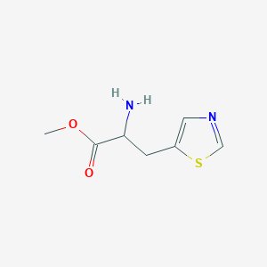 molecular formula C7H10N2O2S B3232633 Methyl 2-amino-3-(1,3-thiazol-5-yl)propanoate CAS No. 1343712-04-8