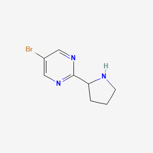 5-Bromo-2-(pyrrolidin-2-yl)pyrimidine