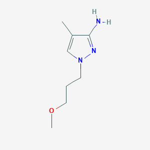 molecular formula C8H15N3O B3232662 1-(3-methoxypropyl)-4-methyl-1H-pyrazol-3-amine CAS No. 1344080-35-8