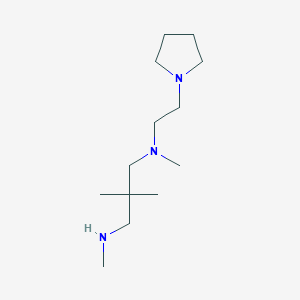 molecular formula C13H29N3 B3232684 [2,2-Dimethyl-3-(methylamino)propyl](methyl)[2-(pyrrolidin-1-yl)ethyl]amine CAS No. 1344270-21-8