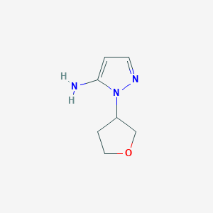 molecular formula C7H11N3O B3232710 1-(oxolan-3-yl)-1H-pyrazol-5-amine CAS No. 1344367-70-9